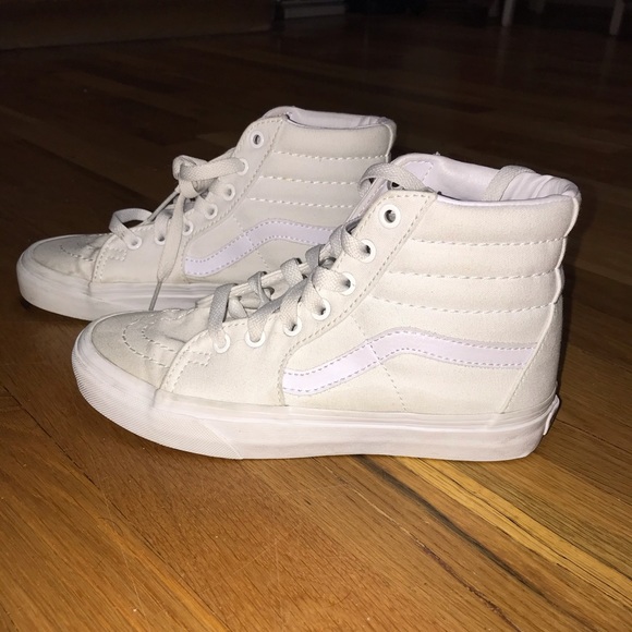 Vans Shoes - White Sk8 Hi Vans